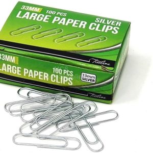 clip paper large gem type 100/box
