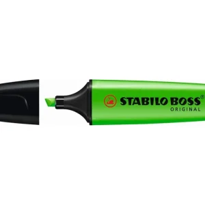 marker fluorescent stabilo green 10/box