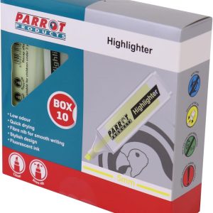 marker fluorescent stabilo yellow 10/box