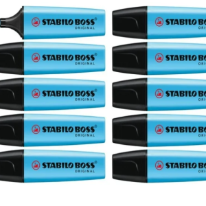 marker fluorescent stabilo blue 10/box